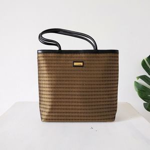 Jim Thompson Gold Matte Thai Silk Tote